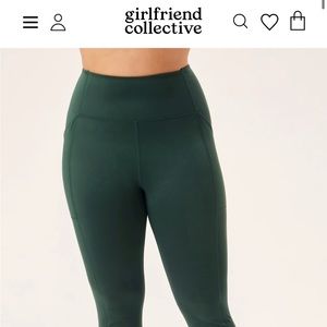 Girlfriend Collective Compressive Pocket Legging in Moss
